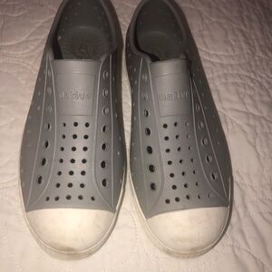 Native Gray Perforated Slip-Ons